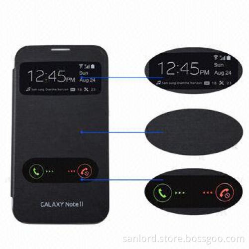 Original PU Leather Mobile Phone Cases for Samsung Galaxy Note 2, OEM and ODM Orders are Welcome